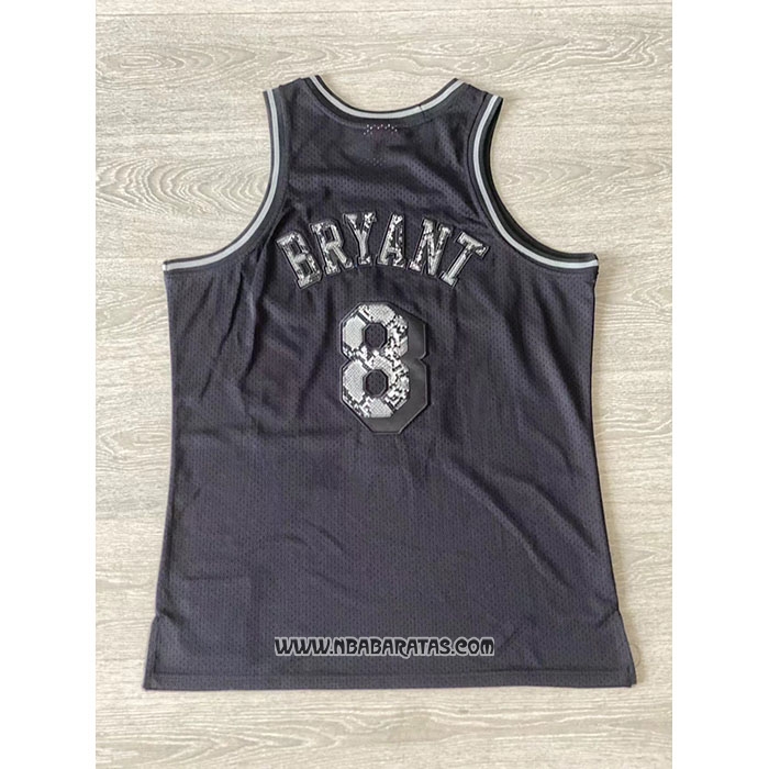 Camiseta Los Angeles Lakers Kobe Bryant #8 Swingman Mitchell & Ness 1996-97 Negro